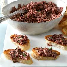 Greek Olive Tapenade Recipe Olive Tapenade Vegetarian Finger Food Tapenade