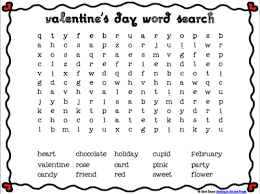 I look forward to designing new valentines cards for kids every year. Valentine S Day Words Games 5 Free Easy Valentine Word Search Printable