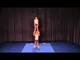 Spotter On Shoulder Stand Required Also The Prep For Single Base Stunts Cheer Stunts Cheer Dance Extreme Cheer Stunts