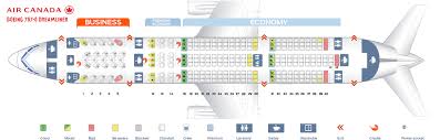 Seat Map Boeing 787 8 Dreamliner Air Canada Best Seats In Plane