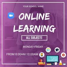 Online Learning Education Poster Online Learning Social Media Design Inspiration