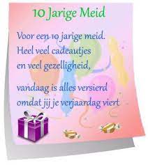 Voor Een 10 Jarig Meisje Verjaardagsgedichten Verjaardag Verjaardagswensen