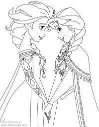 Coloring Page Of Anna And Elsa From Frozen Elsa Coloring Pages Disney Princess Coloring Pages Disney Coloring Pages