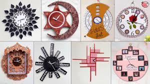 Photo wall clocks are a fun way to display your family photos while making something useful (a wall clock). 10 Creative Diy Wall Clock Ideas Best Out Of Waste Cardboard Craft Youtube