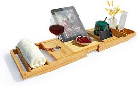 Maybe you would like to learn more about one of these? Cellphone Tray And Wine Glass Holder Bath Caddy Tray Bathtub Caddy With Extending Sides Bathroom Shower Organizer Storage Shelf Rack Reading Rack Tablet Holder Storage Organization Home Kitchen Ekoios Vn
