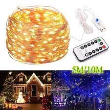 Being waterproof, these are versatile lighting solutions for your even your pool party or wet outdoor event. Buy 50 100 200 Led Copper Wire String Lights Usb Plug In Fairy Lights With Remote 8 Modes Lights Home Decoration At Affordable Prices Free Shipping Real Reviews With Photos Joom