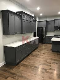 Shaker Gray Kitchen Cabinets In 2020 Shaker Style Kitchen Cabinets Kitchen Cabinet Trends Shaker Style Kitchens