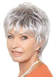 Capless Grey Short Straight Synthetic Hair Wig Grey Wigs Sale P4 Short Hairstyles Over 50 Short Hair Styles Short Shag Hairstyles