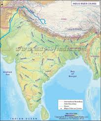 Route Map Of Indus River Indian River Map Geography Map India Map