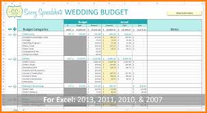 Wedding Budget Spreadsheet Template Excel Sample Australia