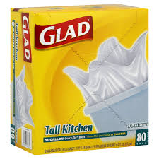 Maybe you would like to learn more about one of these? Glad Quick Tie Tall Kitchen Bags 13 Gallon 80 Bags