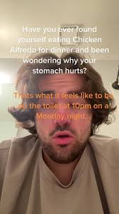 Eating Alfredo and Feeling Sick Meaning