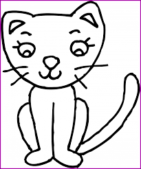 Download How To Draw A Cartoon Kitten Step By Cute Baby Cat Clipart Easy Full Size Png Image Pngkit