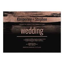Black And Rose Gold Wedding Invitations Geometric Black Rose Gold Brushstrokes Wedding Invitation Zazzle Com In 2020 Rose Gold Invitations Geometric Wedding Invitation Beautiful Wedding Invitations