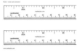 Most rulers have inches on one side and a centimeter and millimeter ruler on the other side. 8 Sets Of Free Printable Rulers When You Need One Fast