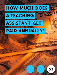 How Much Does A Teaching Assistant Get Paid Annually In 2020 Financial Aid Teaching Assistant Teaching