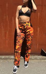 Black And White Camo Pants Outfit Orange Camo Pants Orange Camo Pants Fashion Camo Pants