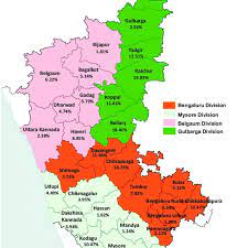 Karnataka map by openstreetmap engine. Map Of Karnataka Showing Tribal Population As Percentage Of Total Download Scientific Diagram
