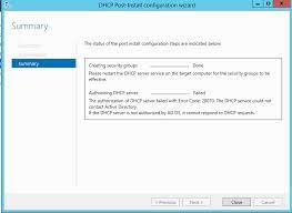 Solved] How To Fix Dhcp Server Authorization Failed With Error Code: 20070  | Chaladi's Blog