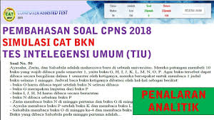 Contoh Soal Cpns 2018 Pembahasan Latihan Soal Cpns 2018 Tiu Penalaran Analitik Icpns