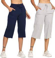 Buy Cleesh Women's Solid 3/4th Pyjama Pant | Women's Capri Pyjama Shorts |  (Pack of 2) at Amazon.in