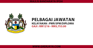Jawatan kosong pejabat setiausaha kerajaan negeri johor. Jawatan Kosong Majlis Bandaraya Ipoh Dokterandalan