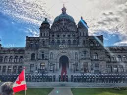 Such a flag has been used by governors general since just after canadian confederation and the design has altered over decades. British Columbia Legislature During A Ceremony To Welcome The Governor General Of Canada Stock Photo 337fdf77 D3ed 4237 B9af E49c7c2fe576