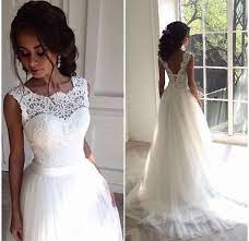Bei uns findest du zahlreiche liebevoll gebrauchte brautkleider, die auf eine weitere zukünftige braut warten, die sie beglücken dürfen. Weiss Elfenbein A Linie Spitze Brautkleider Hochzeitskleid Ballkleid Gr 34 36 38 Country Style Wedding Dresses Elegant Bridal Dress Wedding Dresses