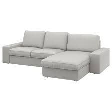 Fabric is a tiny bit scratchy but not to the point that it. Kivik 3 Seat Sofa With Chaise Longue Ramna Light Grey Ikea Ireland