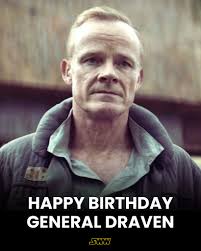 Happy birthday to Alistair Petrie, who played General Draven in Rogue One  and Andor! May the Force be with you!