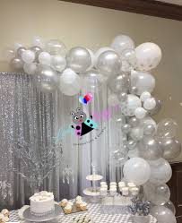 Black And White Balloons Design White Silver Organic Balloon Garland Silver Party Decorations White Party Decorations Bridal Shower Decorations