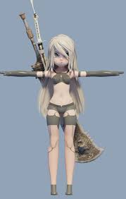 A2 Cihibi Nierautomata Rigg By Adipriatna Here Fanart A2 Form Nierautomata You Can Download This For Free You C 3d Model Character 3d Character 3d Model