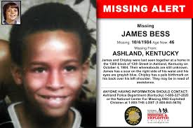 James Bess Age Now 46 Missing 10 04 1984 Missing From Ashland Ky Anyone Having Information Should Contact Ashland Pol Kids Poster Losing A Dog Children