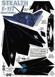 Stealth F 117 Paper Airplane Models Paper Aircraft Paper Models