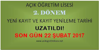 Açık öğretim lisesi (aöl) nedir? Acik Lise Kayit Yenileme Uzatildimi Acik Ogretim Lisesi Ve Acik Meslek Lisesi