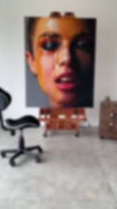 Caramel" Pintura a óleo sobre tela Model Tiana Mousquer 15 dias de tr...