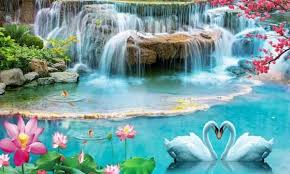 Gambar pemandangan air terjun yang indah. Jual Terbaru Wallpaper Tema Air Terjun 3d Wallpaper Pemandangan Alam 3d Di Lapak Riyantoroacristian Store Bukalapak