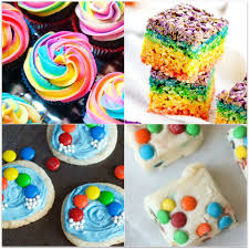 Colorful Rainbow Party Food Ideas And Rainbow Food Recipes Perfect For A Rainbow Birthday Party Or Rainbow Party Food Easy Cake Decorating Easy Homemade Cake