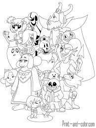 On the game, they just have the color white all over the body. 20 Free Printable Undertale Coloring Pages Everfreecoloring Com