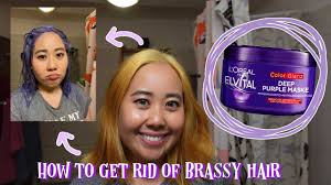 Its coconut acid also gently removes impurities without stripping hair of its. How To Get Rid Of Brassy Yellow Hair With Deep Purple Hair Mask Youtube