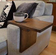 Adjustable Armrest Table Diy Sofa Table Carpentry And Joinery Sofa Arm Table