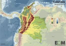 Donde está colombia en el mapa. El Mapa Fisico De Colombia Mapas De El Orden Mundial Eom