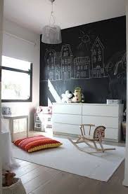 Ideen Fur Wandgestaltung Schwarze Kreidetafel Als Highlight Kinder Zimmer Kinder Spielzimmer Rauminspiration