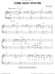 Come away with me on a bus. Jones Come Away With Me Easy Sheet Music For Piano Solo