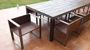 Choose from contactless same day delivery, drive up and more. Table Chair Design Iron Wood Remnants Youtube