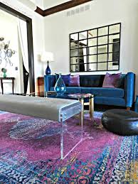 Transform Your Living Room With Vibrant Colors In 2020 Purple Living Room Blue Living Room Vibrant Living Room
