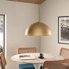 Everton 1 Light Single Dome Pendant Mid Century Modern Lighting Pendant Dome Pendant Lighting Modern Pendant Light