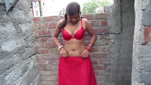 Hottest Bhabhi Sari in a Sexy Style Red Color Saree Act: Homemade Porn