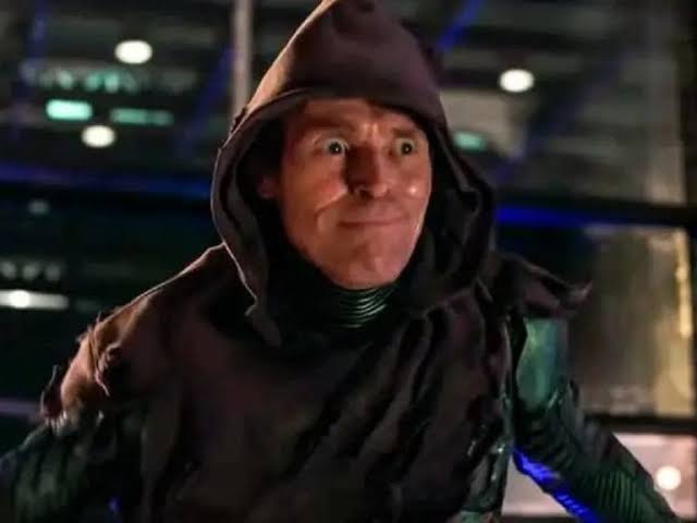 Willem Dafoe's sinister Green Goblin, AI generated