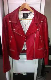 Wheels Dollbaby Red Leather Moto Jacket Red Leather Moto Jacket Red Jacket Jackets
